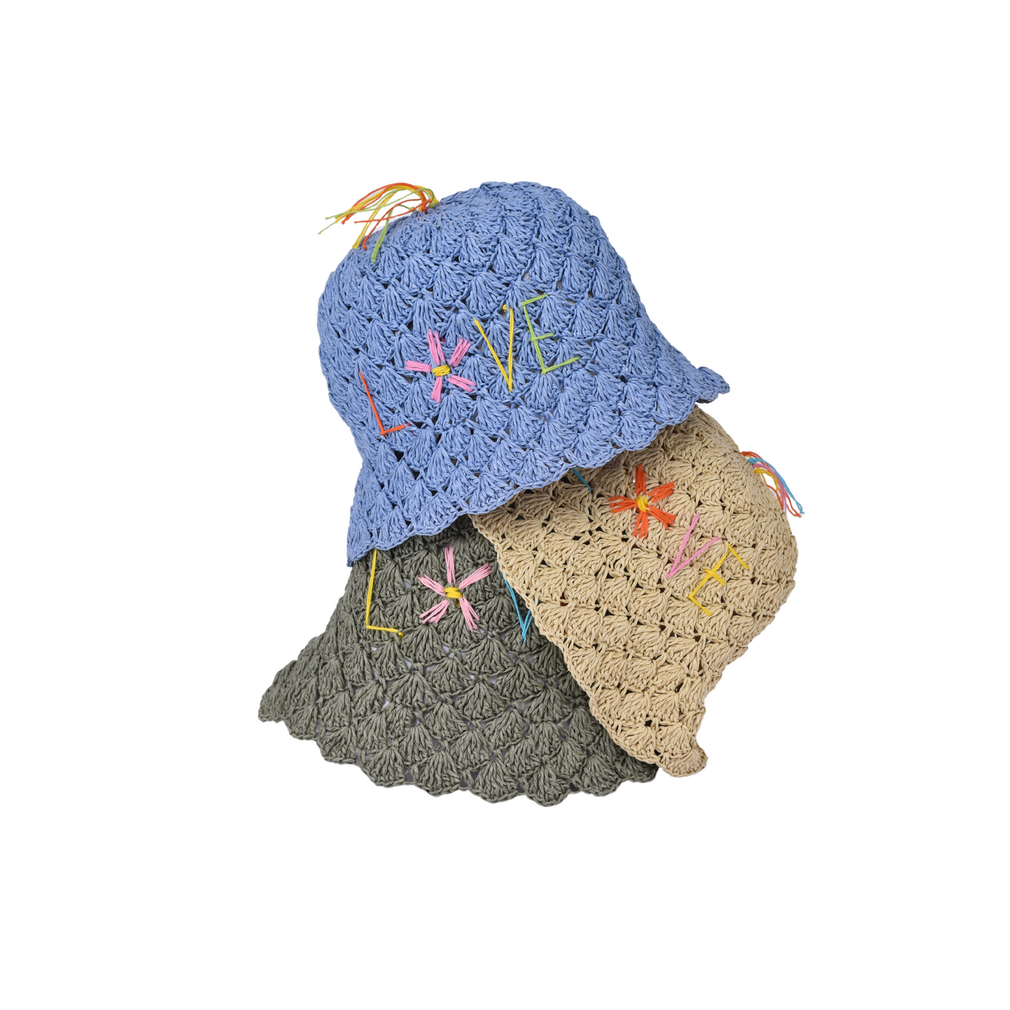 CROCHET "LOVE" - VERDE